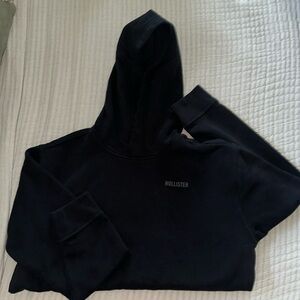 plain black hoodie